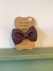 Raw Earth Bowtique Purple Leather Headband