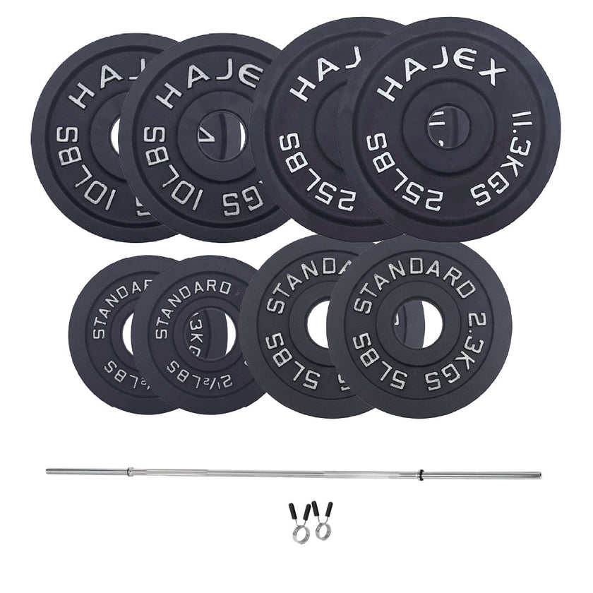 Cast Iron Weight Plates - Standard, Olympic in LBs, KGs