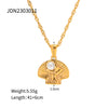 Stainless Steel Shell & Starfish Beach Necklace – Electroplated Clavicle Chain for Women (14 Styles)