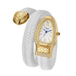 Snake Watch Fashion,  Quartz Watch With Diamond Leather Strap