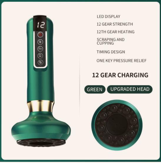 Electric Vacuum Cupping Massager – Gua Sha Body Massager with Infrared Heat
