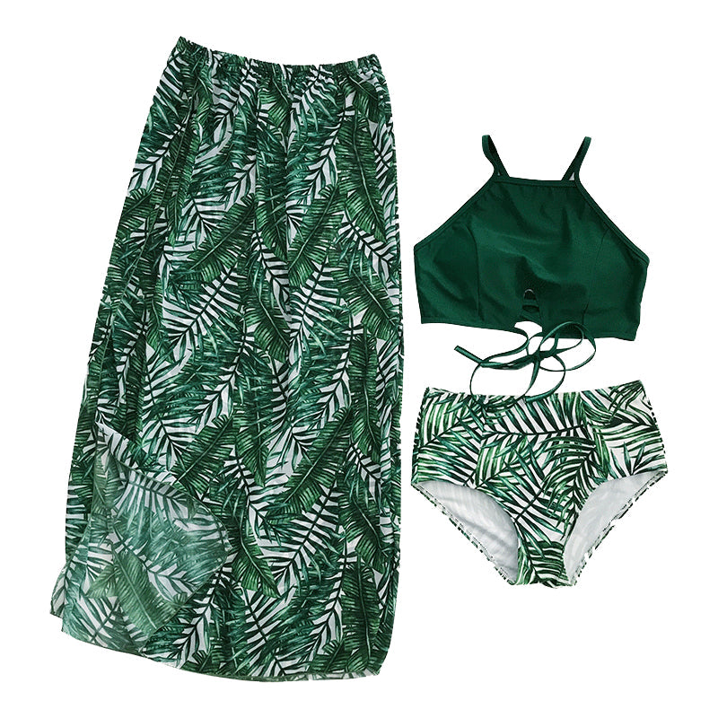 Couple Matching Swimwear Set | Women's Split Bikini & Men's Trunks Canada
