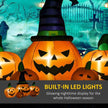 Outsunny 73L Inflatable Halloween Decoration,5 Pumpkin, Blow Up Outdoor LED Yard Display, Waterproof