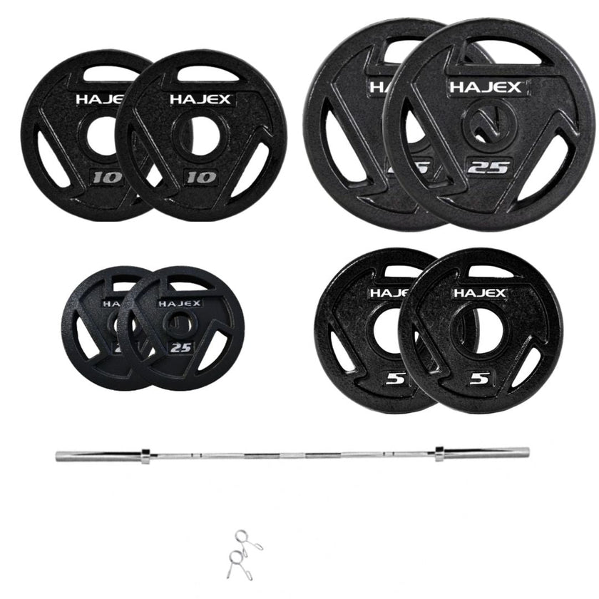 HAJEX Tri Grip Cast Iron Weight Plates