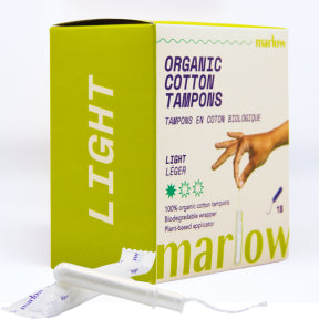 Marlow - Organic Cotton Tampons (Light) (18box)