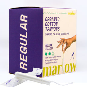 Marlow - Organic Cotton Tampons (Regular) (18box)