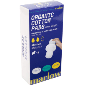 Marlow - Organic Cotton Pads (Regular) (18ct)