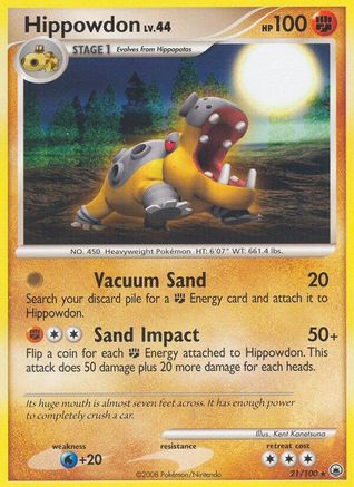 Hippowdon/100 - Majestic Dawn Reverse Holofoil