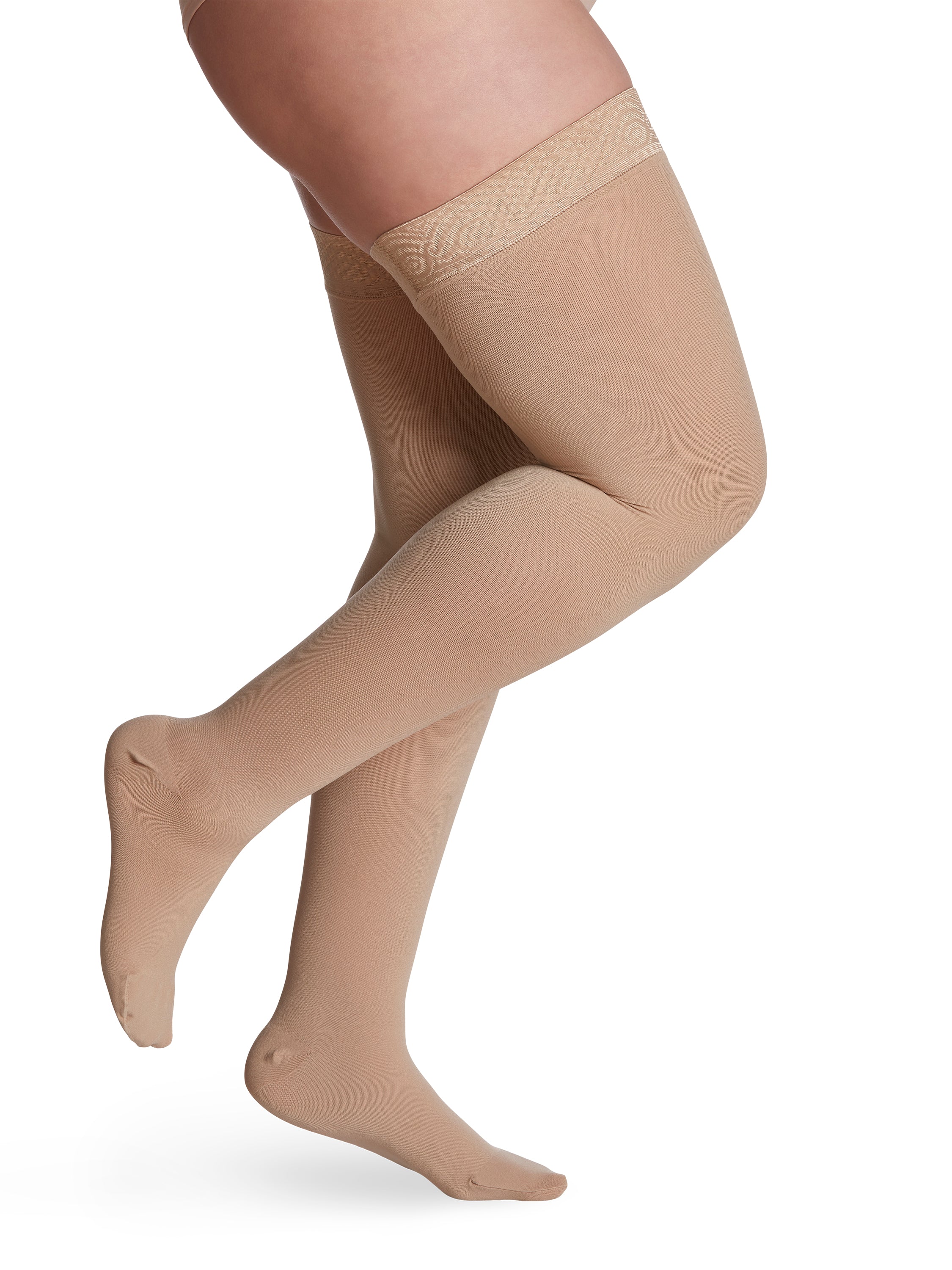 Sigvaris Women's Essential Opaque Thigh-High 30-40mmHg Women's Closed Toe