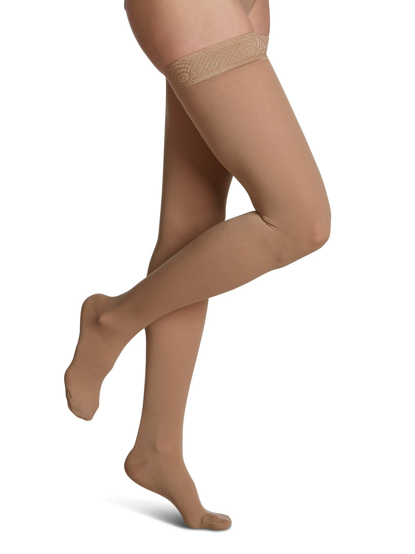 Sigvaris Women's Essential Opaque Thigh-High 30-40mmHg Women's Closed Toe