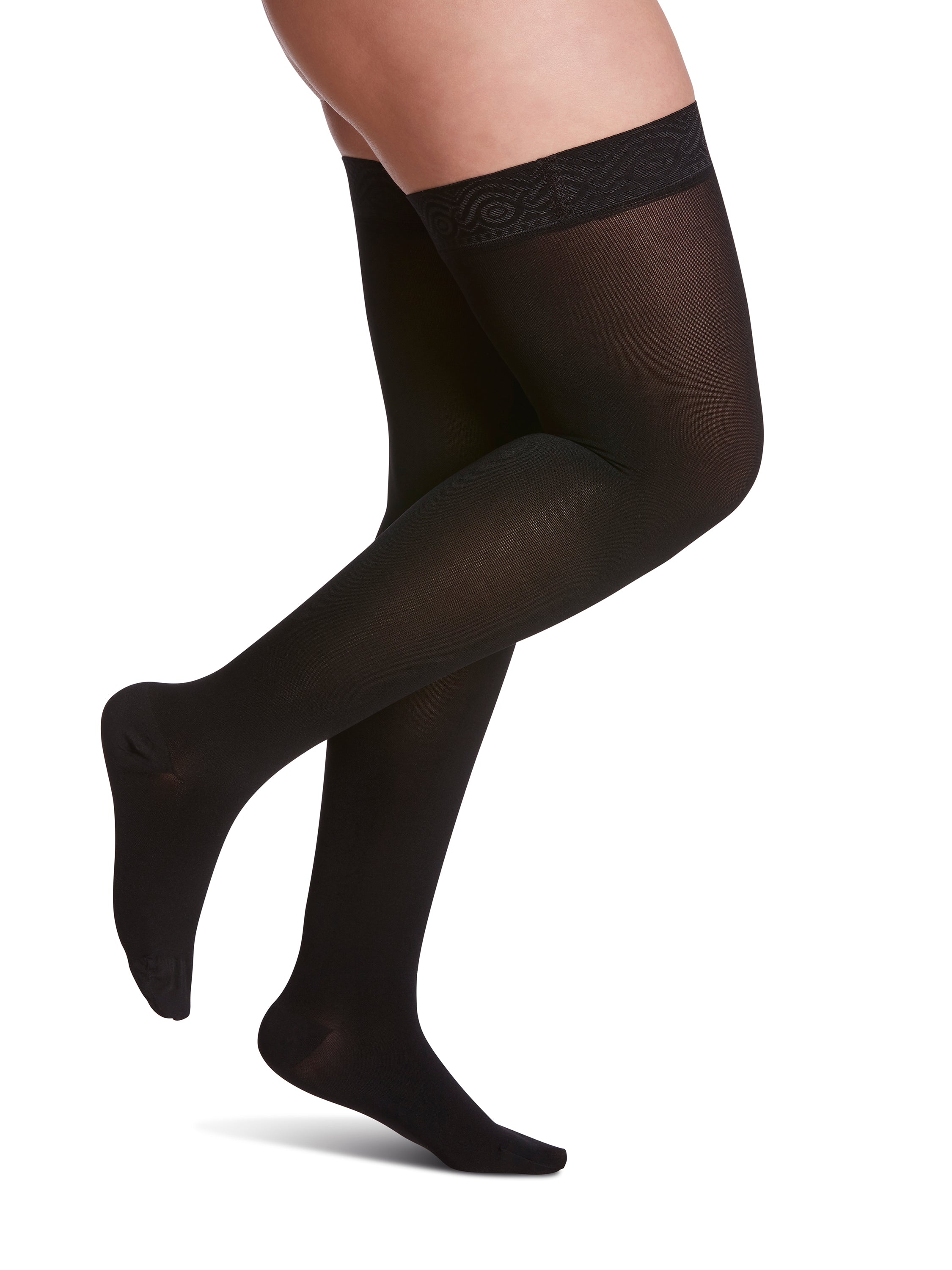 Sigvaris Women's Essential Opaque Thigh-High 30-40mmHg Women's Closed Toe