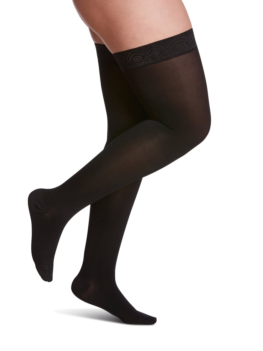 Sigvaris Women's Essential Opaque Thigh-High 30-40mmHg Women's Closed Toe