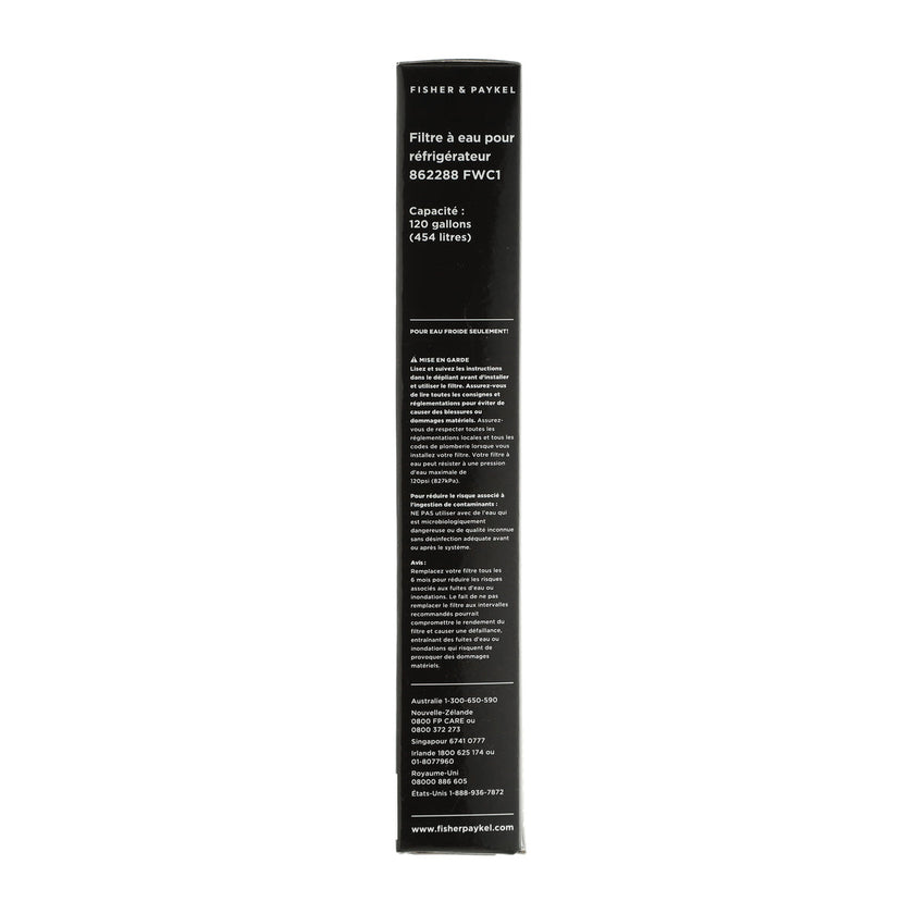 Filtre à eau pour réfrigérateur Fisher & Paykel DCS 862288 WP FWC1