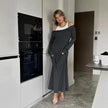 Stitching Dress – Street Fashion Patchwork Long Skirt for Women