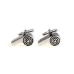 Men's Lifestyle Style Electroplated White Steel Cufflinks