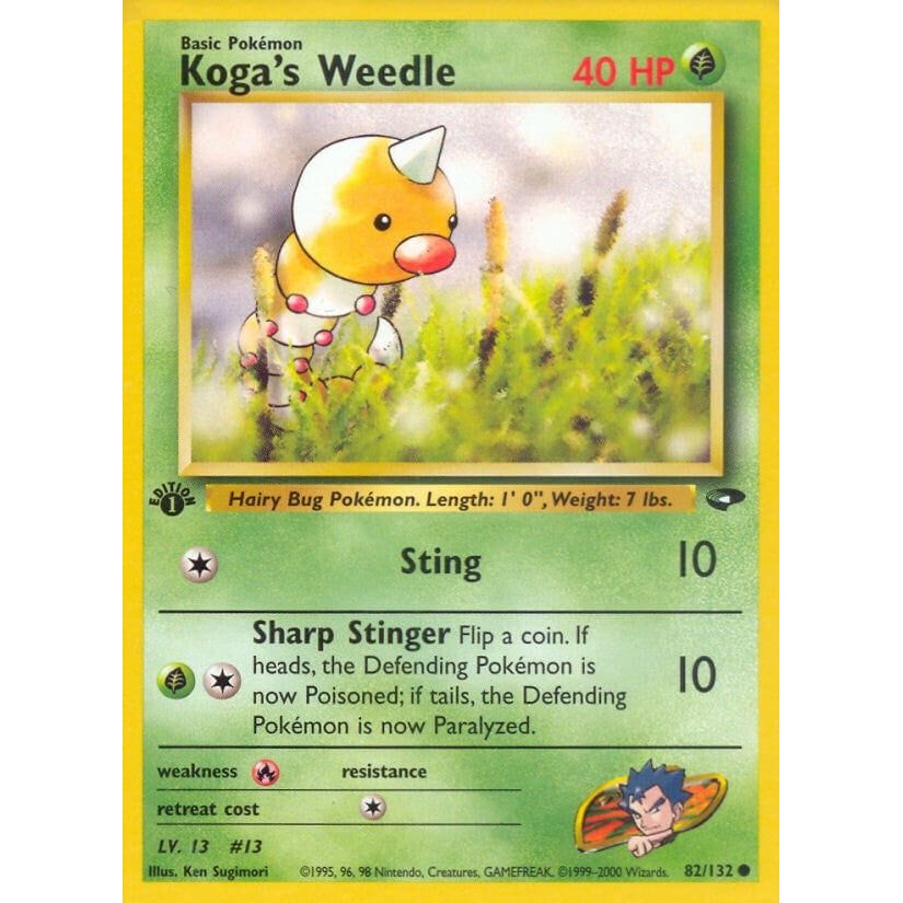 Koga's Weedle (082/132) (G2)