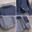 Casual Denim Jacket Fake Two-piece Suit Women