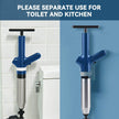 High Pressure Drain Opener Sink Floor waste Toilet pipe blockage unclog