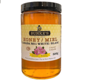 Burke's Pure Natural Honey - Clover Honey Liquid (500g)
