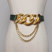 Street shot fashion metal chain link Waist Belt women