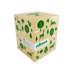 Caboo - 3ply Facial Tissue Cube Box (90ct)