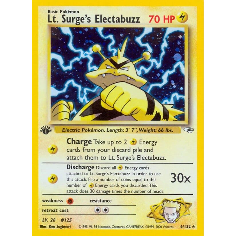 Lt. Surge's Electabuzz (6) (006/132) (G1)