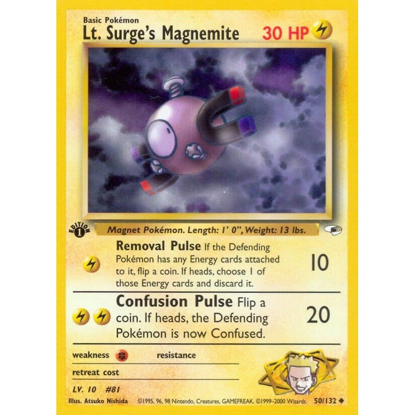 Lt. Surge's Magnemite (50) (050/132) (G1)