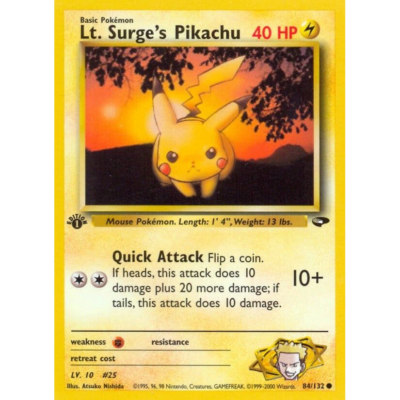 Lt. Surge's Pikachu (084/132) (G2)