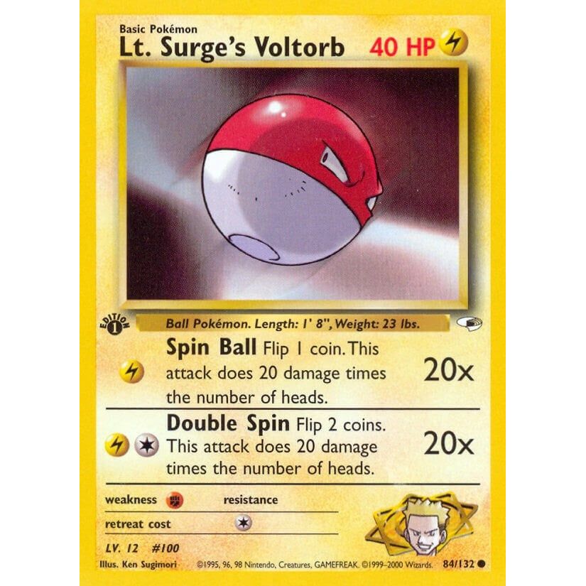 Lt. Surge's Voltorb (084/132) (G1)