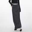 Retro  Design Casual Temperament Side Slit long Pencil Skirt for work