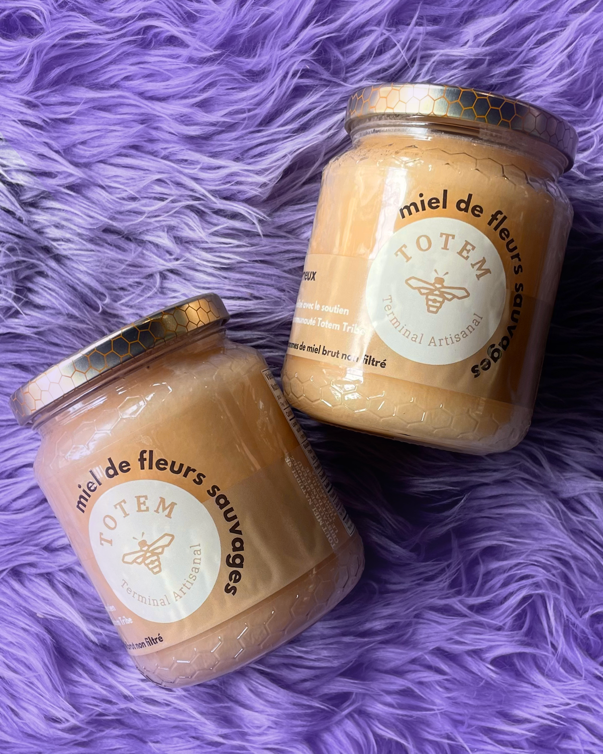 Raw wildflower honey from our beehive