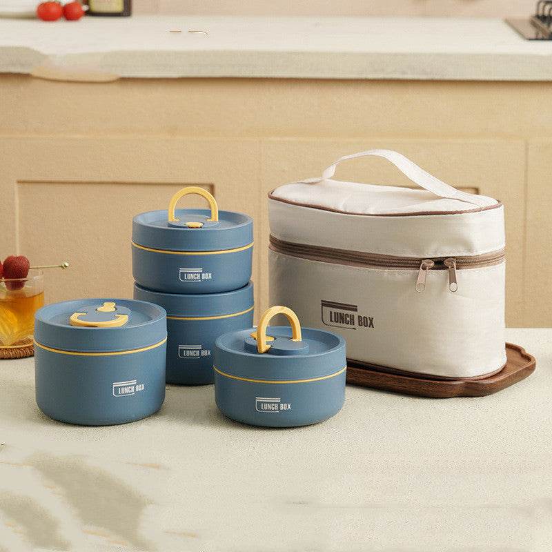 Portable Insulated Work Lunch Box and Canvas Lunch Bag
