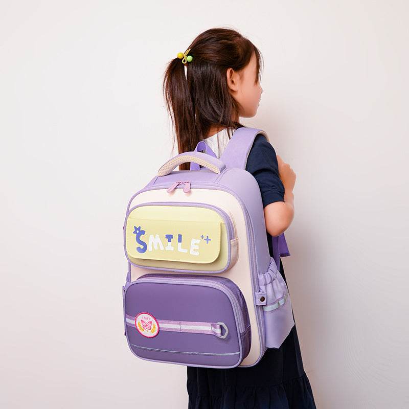 Children's Cartoon Letters British Style Schoolbag