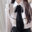 Elegant Bow Ruffled Tied Flared long Sleeves Shirt For Women