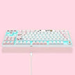 87 Key Rgb Light Effect Green Axis Portable Mechanical Keyboard