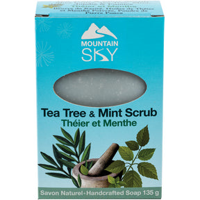 Mountain Sky Soaps - Tea Tree & Mint Scrub Bar Soap (135g)