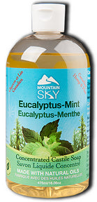 Mountain Sky Soaps - Eucalyptus-Mint Castile Liquid Soap (475ml)