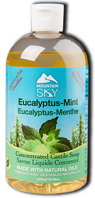 Mountain Sky Soaps - Eucalyptus-Mint Castile Liquid Soap (475ml)