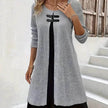 Winter Cashmere  Slim Fit Midi Flared Sweater Dress