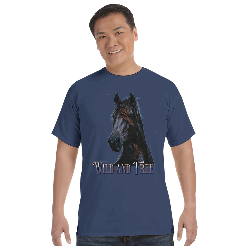 Wild and Free Comfort Colors Unisex Tee – 100% Cotton