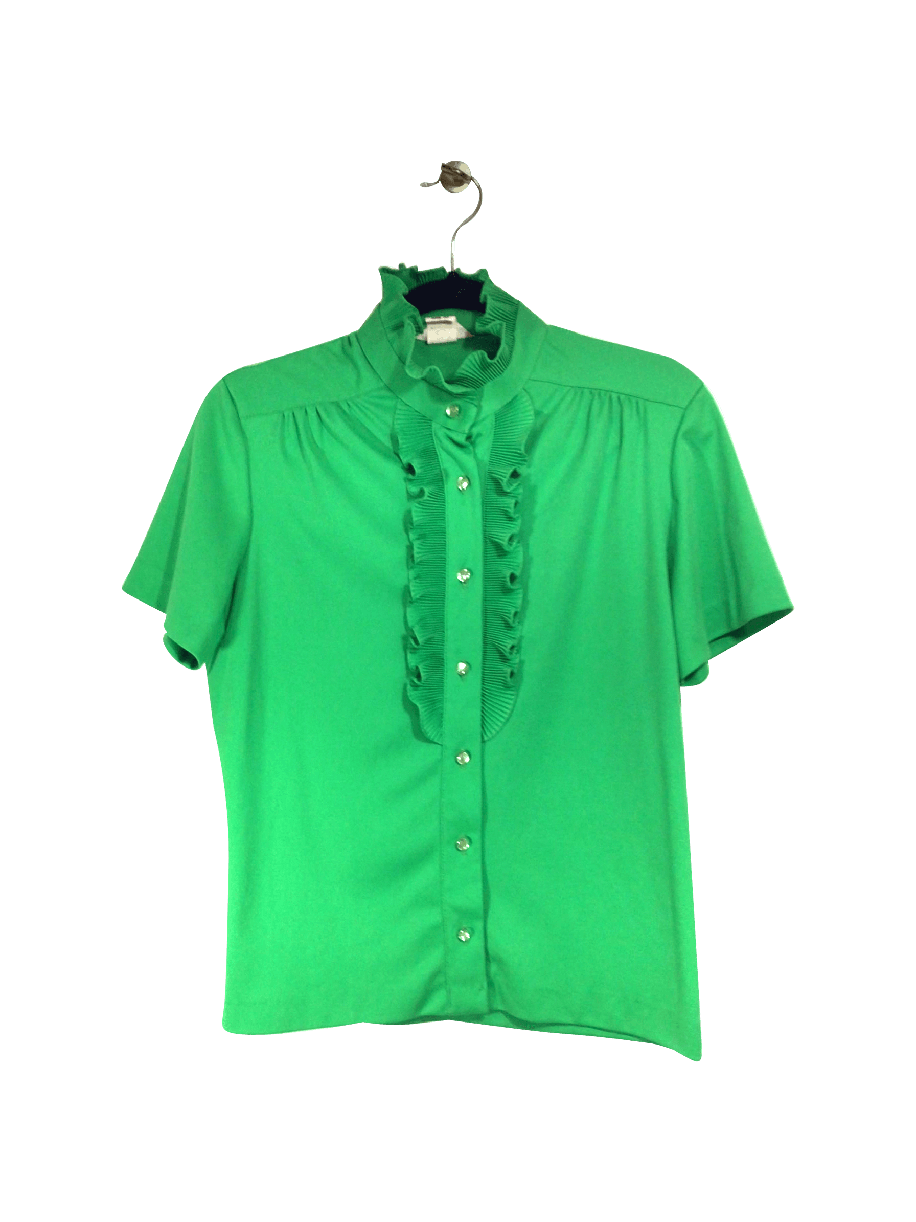MARDI MODES Regular fit Button-down Top in Green - 10