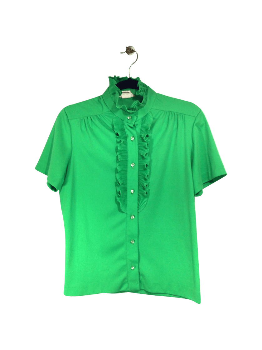 MARDI MODES Regular fit Button-down Top in Green - 10