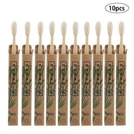 10pcs  Bamboo toothbrushes