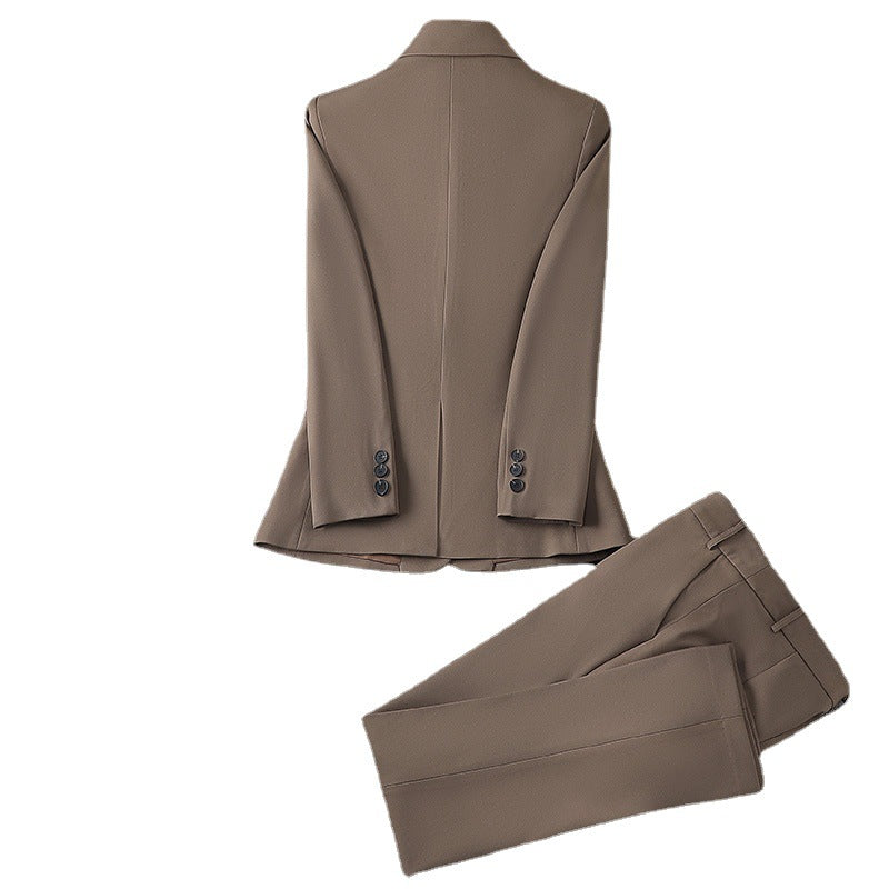 Women's Temperament Office Suit Set – Jacket & Pants, 3 Colors, S–4XL (Canada & USA)