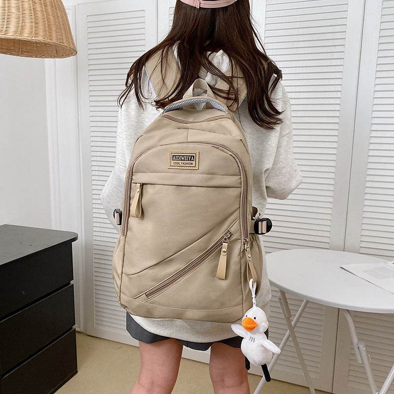 Large Capacity College Junior High School Backpack School Bag