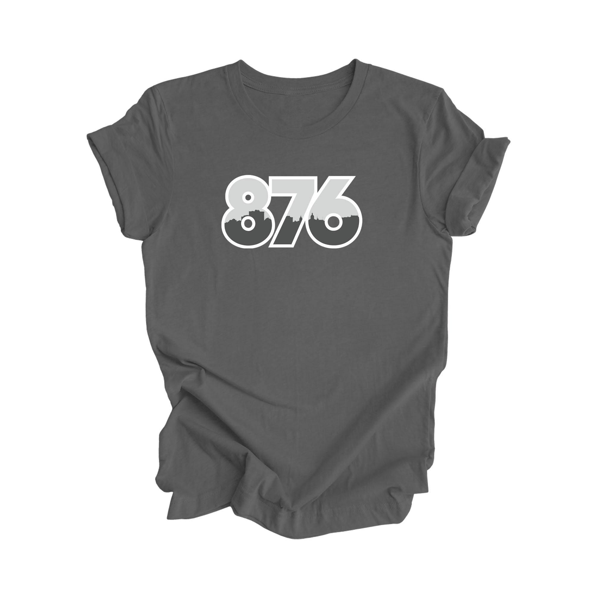 876 Kingston Jamaica Area Code City Skyline Gift - Unisex T-Shirt - Inspired X