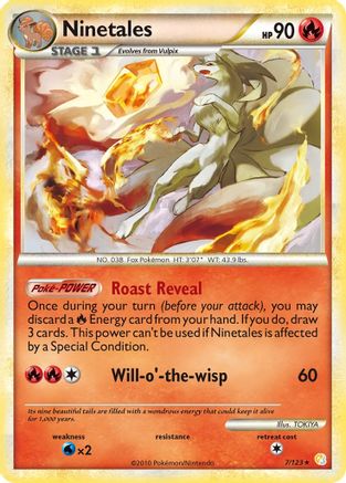 Ninetales 7/123 - HeartGold SoulSilver Holofoil