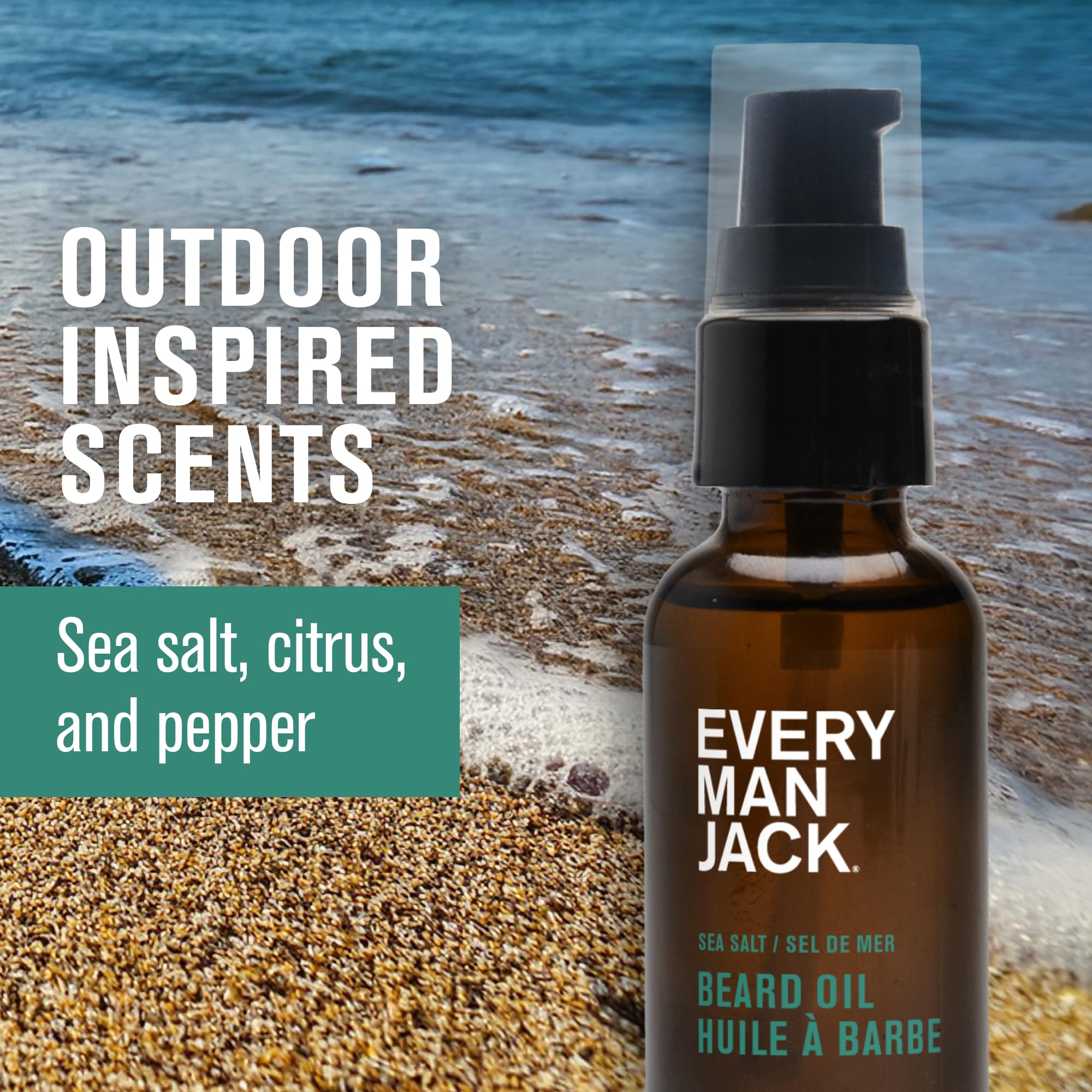 Every Man Jack - Beard + Face Wash - Sea Salt (200ml)