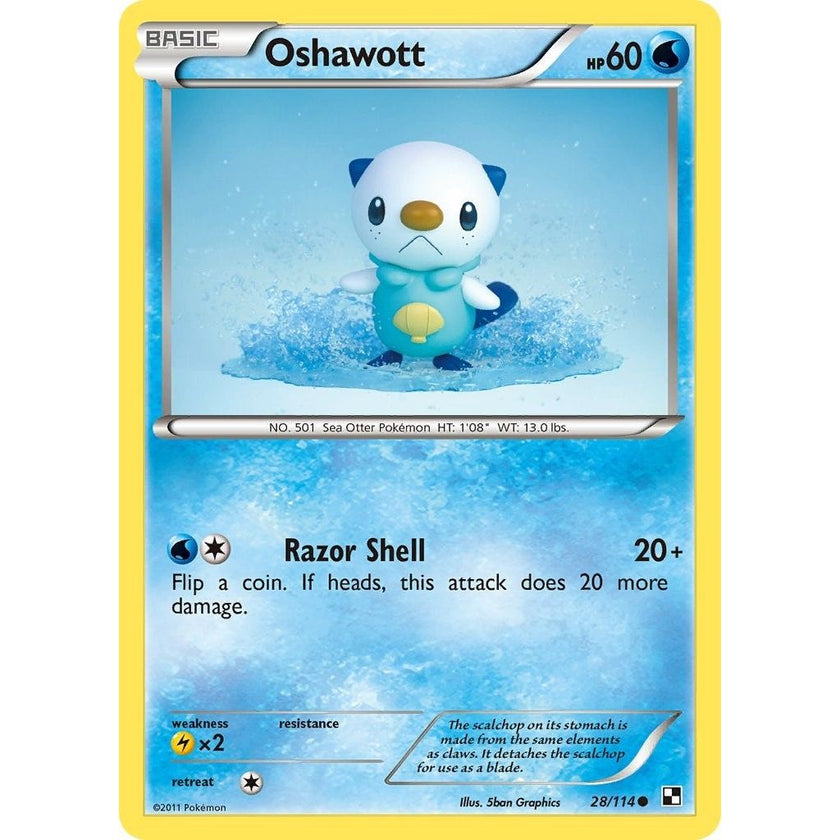 Oshawott (28) (28/114) (BLW)