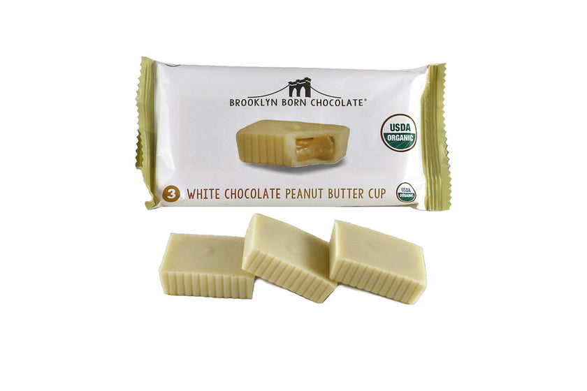 Brooklyn Born Chocolate - White Chocolate Peanut Butter Cups (40g)